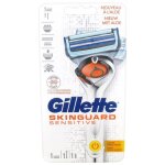 Rasoir  recharge de lames - gillette - skinguard sensitive - aloe - peaux sensibles - homme