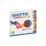 Giotto supermina crayon de couleur couleurs assorties 3. 8 mm extra large pack de 24