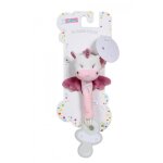 Peluche - attache t�tine les ptits f�eriques licorne 13 cm s / carte