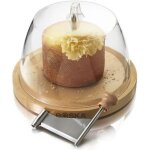 Girolle  fromage socle en htre avec cloche - gene