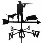 Girouette chasseur en fer forg�