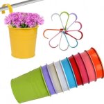 Gk20197 10pcs pots de fleurs suspendu colorés en métal accroche amovible pot de fleur extérieur plante ... Gk20197 10pcs pots de fleurs suspendu colorés en métal accroche amovible pot de fleur extérieur plante ...