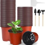 Gk49307 50 pièces pépinière pots plastique semis pépinière pots flowerpot plant 15 cm fleur pour intérieure ... Gk49307 50 pièces pépinière pots plastique semis pépinière pots flowerpot plant 15 cm fleur pour intérieure ...