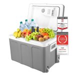 Glacire lectrique portable 45l bote glacire 12220 v - camping - glaciere electrique voiture gris Glacire lectrique portable 45l bote glacire 12220 v - camping - glaciere electrique voiture gris