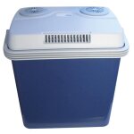 Glacire thermolectrique midland 25l - refroidissement et rchauffement - bleu / blanc