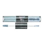 Glamup duo fard  paupires liquide + paillettes n2 bleu metallic