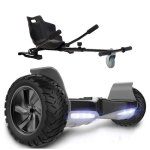 Glidingshark hoverboard gyropode 8. 5self - balancing scooter hummer suv bluetooth 700w noir + hoverkart ...