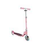 Globber - trottinette 2 roues flow foldable junior lights - rose pastel