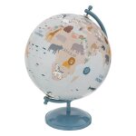 Globe enfant d. 20cm base m�tal bleu - atmosphera cr�ateur dint�rieur