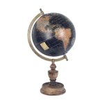 Globe noir - noir - 39 cm - mtal