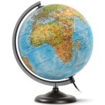 Globe terrestre lumineux - jpc - first - 30 cm - double cartographie - sph�re bleue