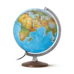 Globes terrestres - nature & d�couvertes : globe terrestre lumineux cobalto