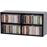 Glorious - cd box 180 - casier de rangement 180 cd finition noir