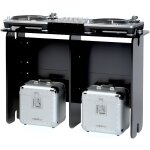 Stand dj - glorious dj - mix station noire - pour 2 lecteurs et une console jusqu 14
