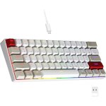 Gm610 clavier de jeu m�canique 60% rempla�able � chaud suppl�mentaires r�tro�clair� rvb touches programmables ...