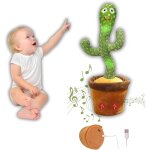 Gnrique cactus qui danse qui rpte enregistre batterie recharge usb 120 chansons cadeau cactus pour enfants ...