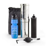 Go berkey kit filtre � eau avec appr�t noir berkey et bouteille berkey sport 625 ml
