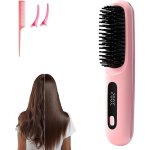 Go brush pro fer � lisser c�ramique sans fil �cran lcd 2000 mah chauffage rapide brosse compacte pour ...