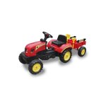 Go kart tracteur � p�dales - rouge - si�ge r�glable - roues de 25cm - poids max 30kg