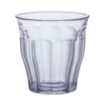Gobelet  eau - duralex - picardie - verre tremp - lot de 6 verres