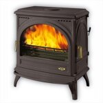 Godin poêle à bois fonte Émaillé 11kw anthracite - 366101 Godin poêle à bois fonte Émaillé 11kw anthracite - 366101