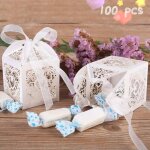 Gogou® 100pcs boîte à dragées contenant dragées ballotin en papier pour marriage - baptême - anniversaire(ne ... Gogou® 100pcs boîte à dragées contenant dragées ballotin en papier pour marriage - baptême - anniversaire(ne ...