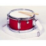 Tambour - goki - Ø28 x h14 cm - rouge - avec molette - a partir de 3 ans Tambour - goki - Ø28 x h14 cm - rouge - avec molette - a partir de 3 ans
