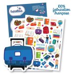 Gommettes - ecole - crayons - cahier - cartable - rentre des classes - 110 pices