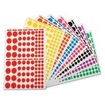 Gommettes g�om�triques - apli - 18 feuilles - repositionnables - activit�s manuelles - enfants