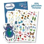 Gommettes - nature - insectes - fleurs - plantes - 138 pi�ces