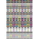 Gommettes yeux adh�sives - graine cr�ative - 594 pi�ces - repositionnables - mixte