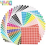 Gommettes rondes gommettes autocollantes 4000pcs 10mm gommette couleur codage �tiquettes pastille couleur ...