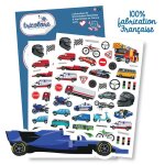 Gommettes - voitures - motos - camions - 100 pices