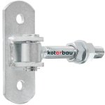 Gond de porte - kotarbau - charnire rglable - acier galvanis - filetage m 18 mm - rsistant aux intempries ...
