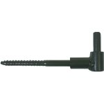 Gond à vis bois cataphorèse noir Ø14 ing fixations pour double volet - tirefond 12x160 - a000810 Gond à vis bois cataphorèse noir Ø14 ing fixations pour double volet - tirefond 12x160 - a000810