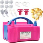 Gonfleur lectrique - folaya - kit de gonflage de ballons - 600w - portable - 2 buses