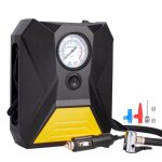 Gonfleur de pneus voiture12v mini compresseur dair portablepompe  pneu lectrique avec manomtre et ...