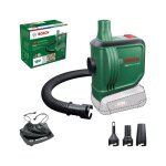 Gonfleur sans fil bosch easyinflate 18v - 500 livr avec 3 buses  air tuyau 50 cm sac textile sans batterie ...