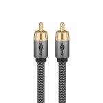 Goobay cble audio numrique rca coaxial subwoofer nylon tress 5m