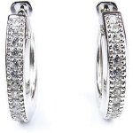 Gooix 935 - 925 boucles doreilles croles pour femme en argent sterling 925 / 1000 avec zircones blanc ...