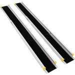 Goplus 2rampes de chargement de voiture non - glissantes enaluminiumrampes de fauteuil roulant portatives ...