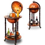 Goplus meuble range bouteille mobile avec rangement fermé et etagère ouverte - 443 x 443 x 88 cm brun ... Goplus meuble range bouteille mobile avec rangement fermé et etagère ouverte - 443 x 443 x 88 cm brun ...