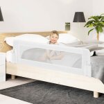 Goplus barrière de lit pliable et portable avec mécanisme à double bouton pour lit de bébélit d?enfant ... Goplus barrière de lit pliable et portable avec mécanisme à double bouton pour lit de bébélit d?enfant ...