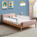Goplus barrière de lit pliable et portable avec mécanisme à double bouton pour lit de bébélit d?enfant ... Goplus barrière de lit pliable et portable avec mécanisme à double bouton pour lit de bébélit d?enfant ...