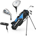 Goplus ensemble club de golf complet en 5 pièces club 3 en bois & 7 et 9 en métal & putter & sac à trépied ... Goplus ensemble club de golf complet en 5 pièces club 3 en bois & 7 et 9 en métal & putter & sac à trépied ...