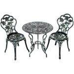 Goplus ensemble table de bistrot pour jardin de 3 pièces en fonte aluminium avec 2 chaises et 1 table ... Goplus ensemble table de bistrot pour jardin de 3 pièces en fonte aluminium avec 2 chaises et 1 table ...