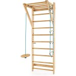 Goplus espalier sudois en bois avec 13 barres chelle sudoise murale pour fitness exercice thrapie ...