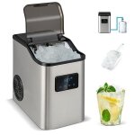 Goplus machine  glaons 24kg - jour avec autonettoyage ice maker avec rservoir deau de 25l et pelle ...