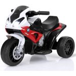 Goplus moto electrique enfants bmw 6v voiture electrique enfants motos avec 3 roueseffets musicaux et ...