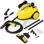 Goplus nettoyeur vapeur 2000w avec rservoir 18l 13 accessoires pression 5 bar balai vapeur pour tapis ...
